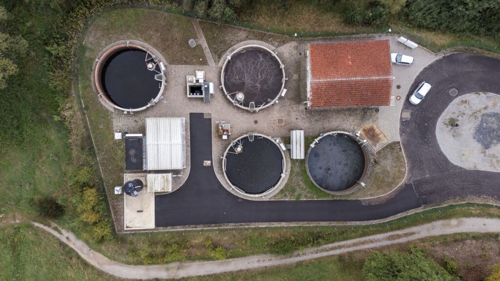 Foto: Kläranlage Creuzburg, Luftbild