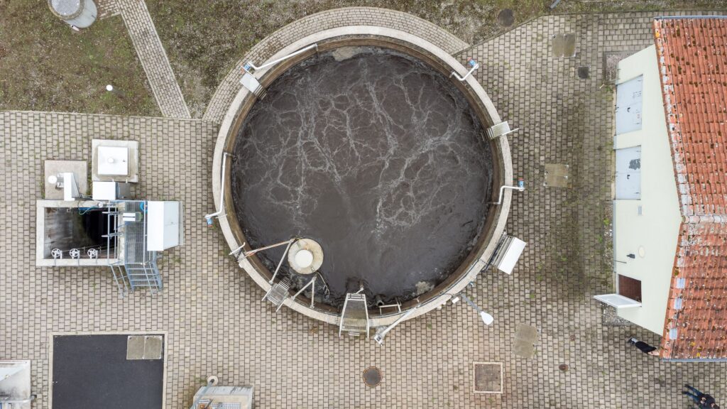 Foto: Kläranlage Creuzburg, Luftbild