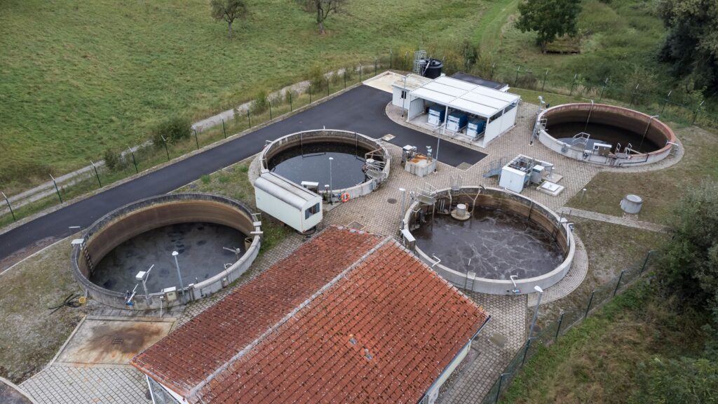 Foto: Kläranlage Creuzburg, Luftbild