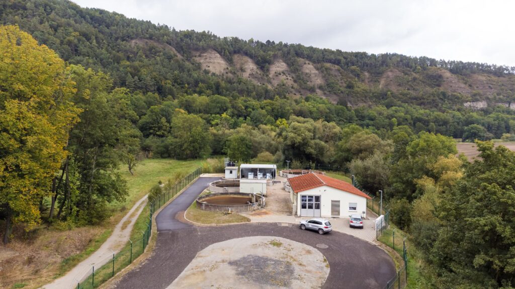 Foto: Kläranlage Creuzburg, Luftbild
