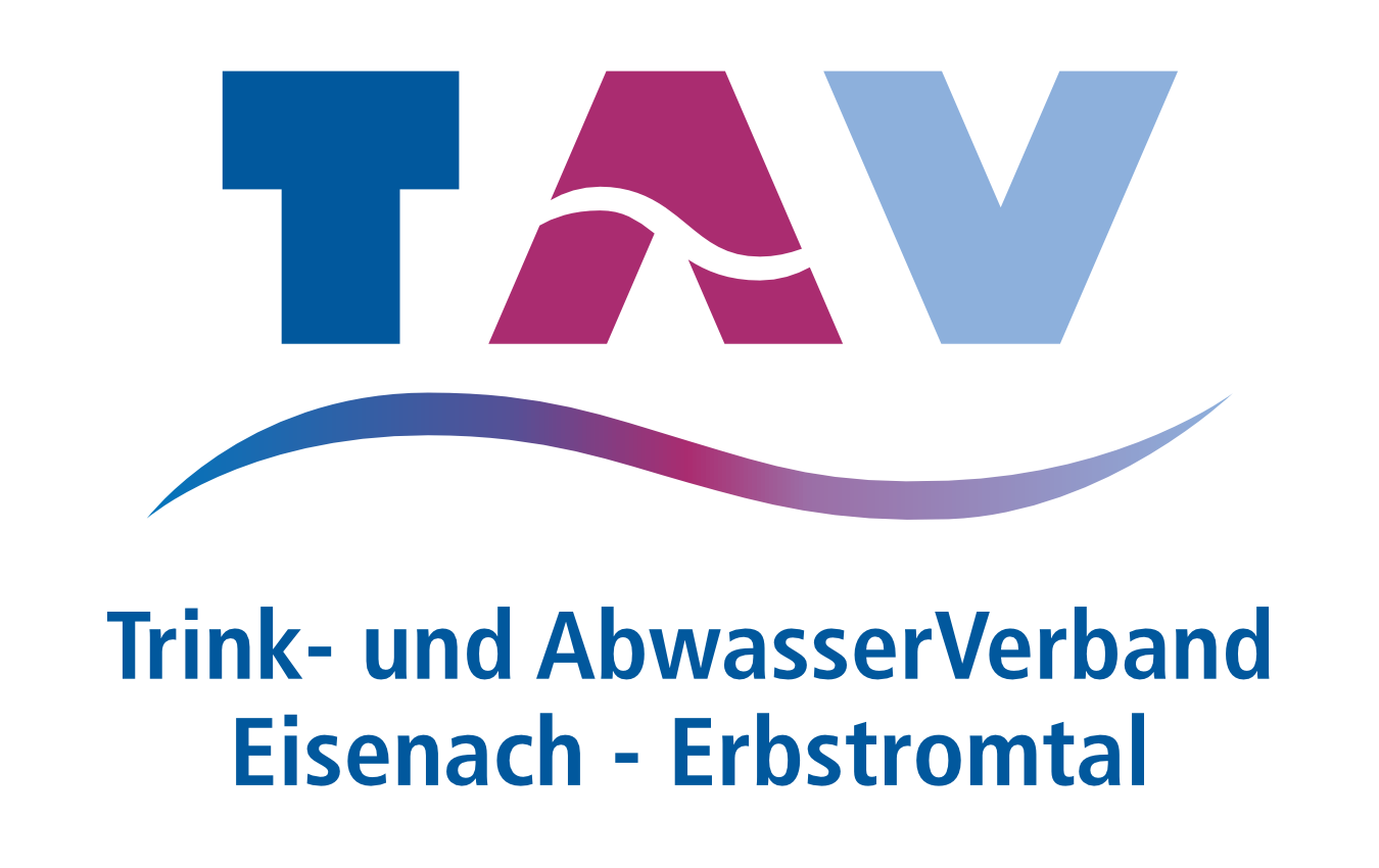 TAV Logo in blau-magenta, ohne Hintergrund